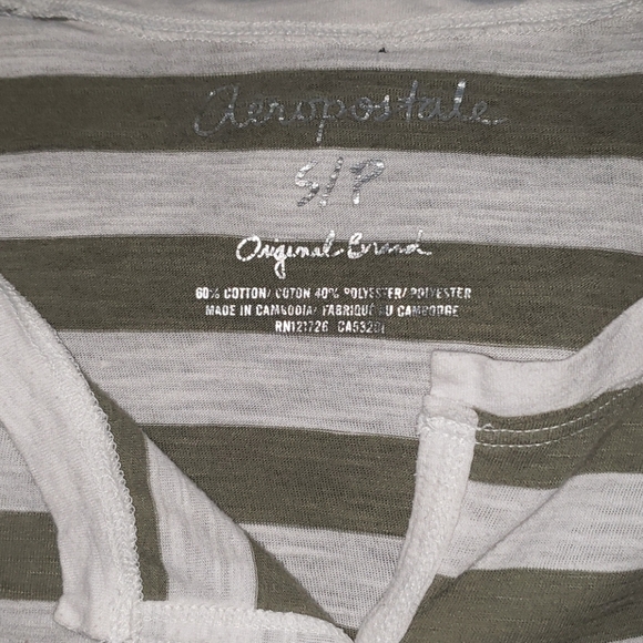 Aéropostale Striped Long Sleeve Top - Picture 2 of 2